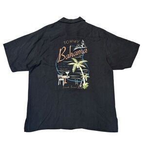 Tommy Bahama Cafe Paradise Silk Embroidered Camp Shirt Men’s Sz XL